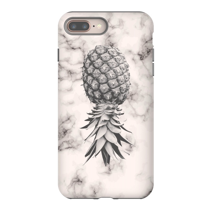 iPhone 7 plus StrongFit Marble Texture Seamless Pattern Pineapple 052 by Jelena Obradovic