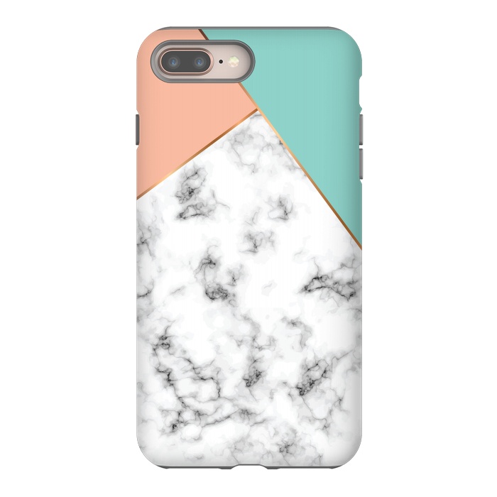 iPhone 7 plus StrongFit Marble Geometry 056 by Jelena Obradovic