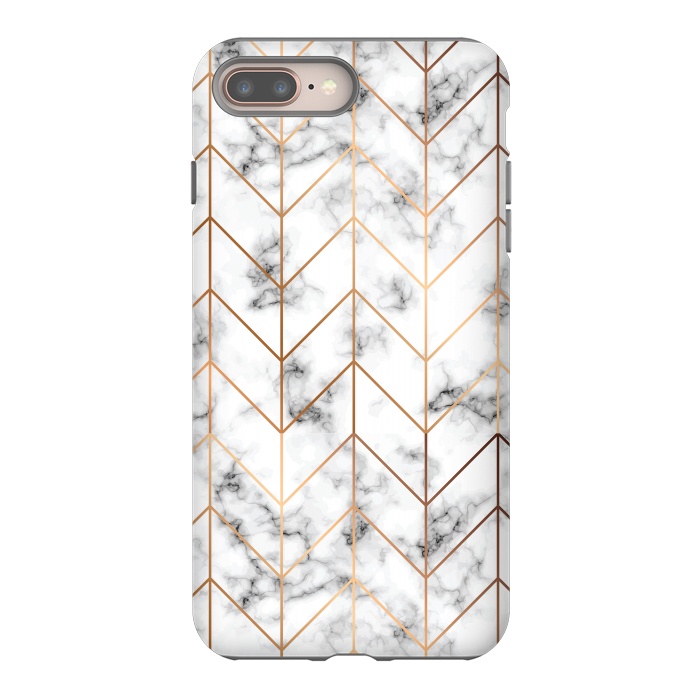 iPhone 7 plus StrongFit Marble Geometry 057 by Jelena Obradovic