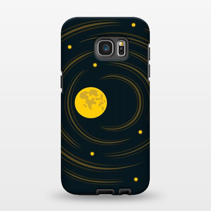 Galaxy S7 EDGE StrongFit Geek Abstract Stars And Moon by Boriana Giormova