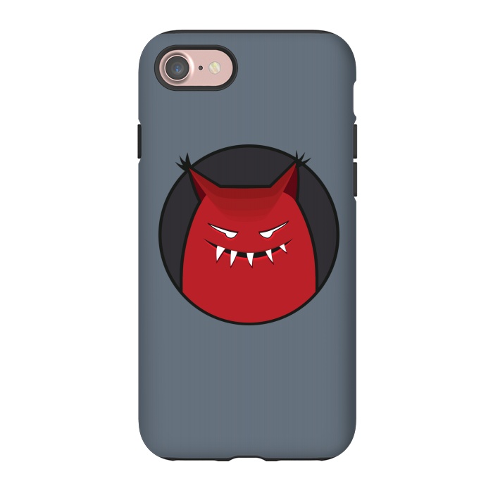 iPhone 7 StrongFit Red Evil Monster With Pointy Ears by Boriana Giormova