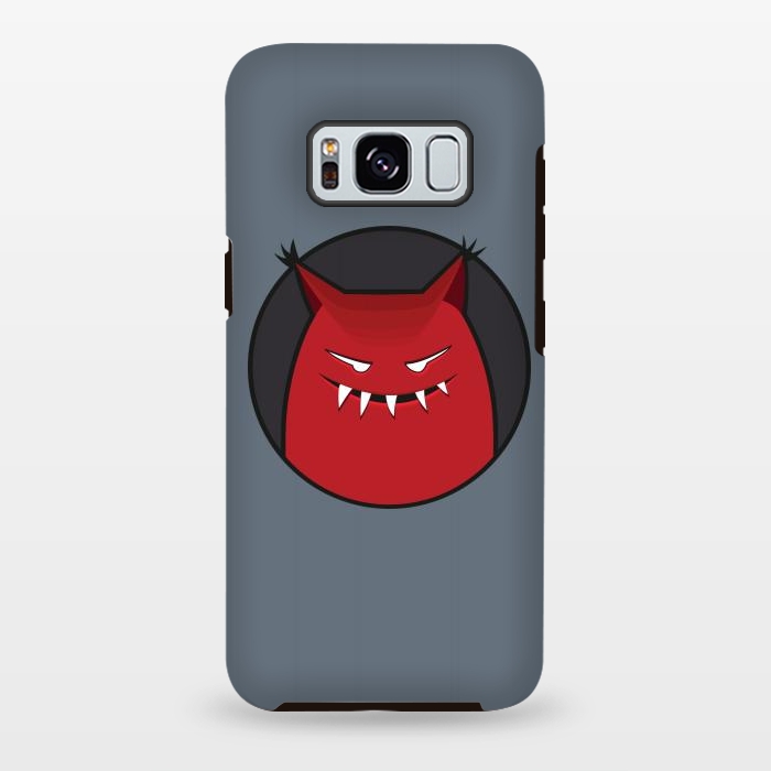 Galaxy S8 plus StrongFit Red Evil Monster With Pointy Ears by Boriana Giormova