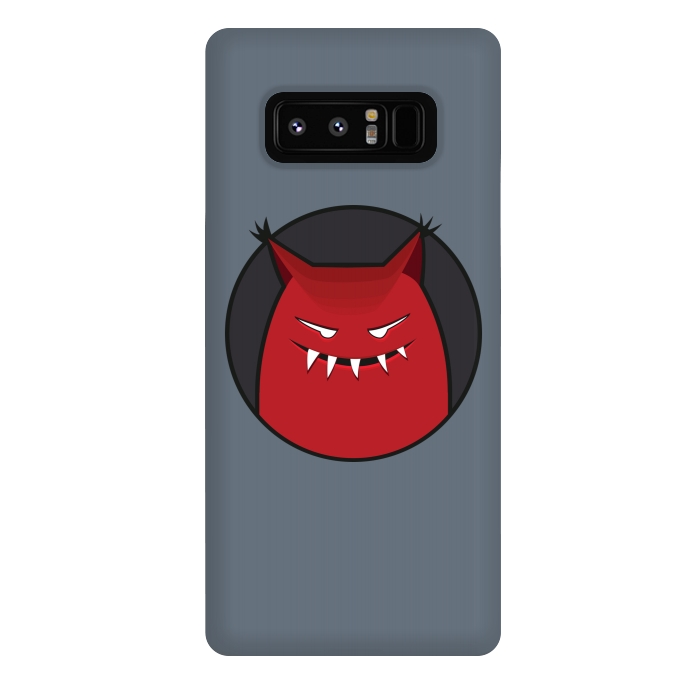 Galaxy Note 8 StrongFit Red Evil Monster With Pointy Ears by Boriana Giormova