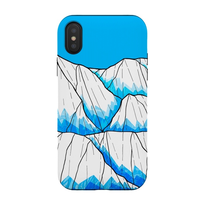 iPhone Xs / X StrongFit Glacier hills by Steve Wade (Swade)