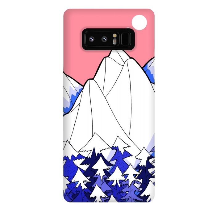 Galaxy Note 8 StrongFit The deep blue forests of the mountains by Steve Wade (Swade)