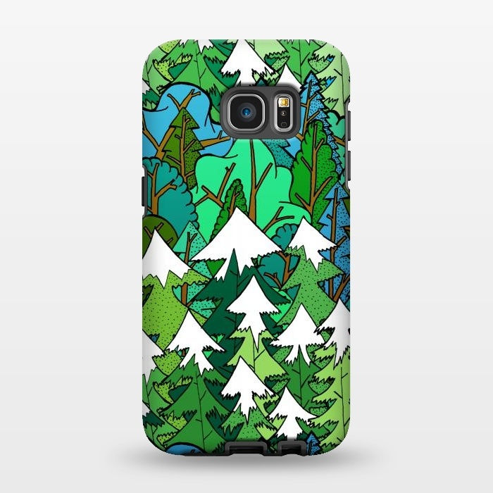 Galaxy S7 EDGE StrongFit Winter's Forest by Steve Wade (Swade)