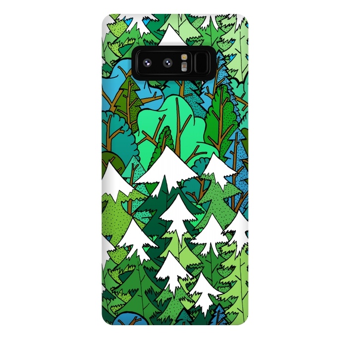 Galaxy Note 8 StrongFit Winter's Forest by Steve Wade (Swade)