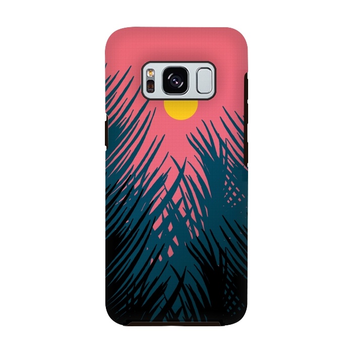 Galaxy S8 StrongFit The Evening Palm trees by Steve Wade (Swade)