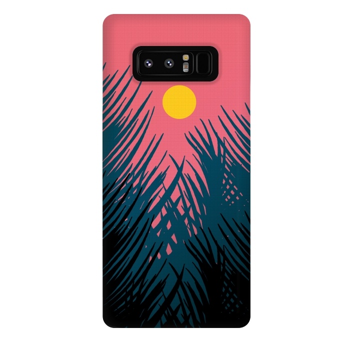 Galaxy Note 8 StrongFit The Evening Palm trees by Steve Wade (Swade)