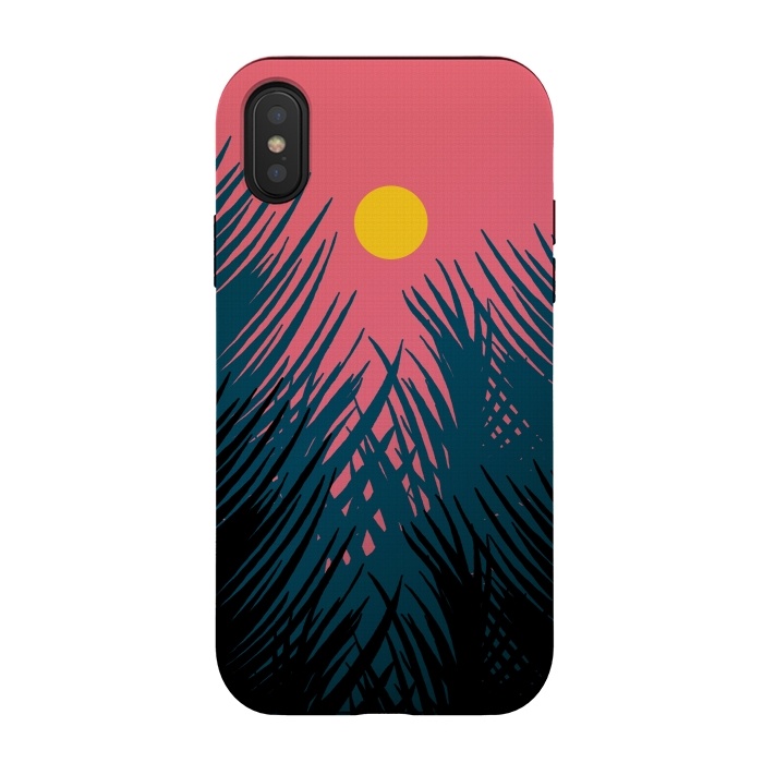 iPhone Xs / X StrongFit The Evening Palm trees by Steve Wade (Swade)