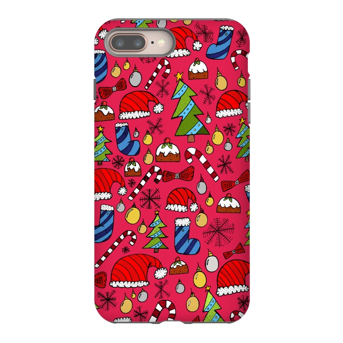 iPhone 7 plus StrongFit The Christmas Pattern by Steve Wade (Swade)