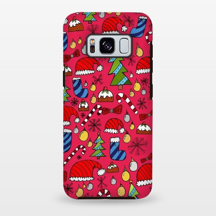 Galaxy S8 plus StrongFit The Christmas Pattern by Steve Wade (Swade)