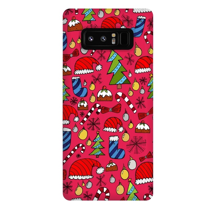 Galaxy Note 8 StrongFit The Christmas Pattern by Steve Wade (Swade)