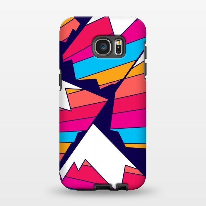 Galaxy S7 EDGE StrongFit Mountains of many colours by Steve Wade (Swade)
