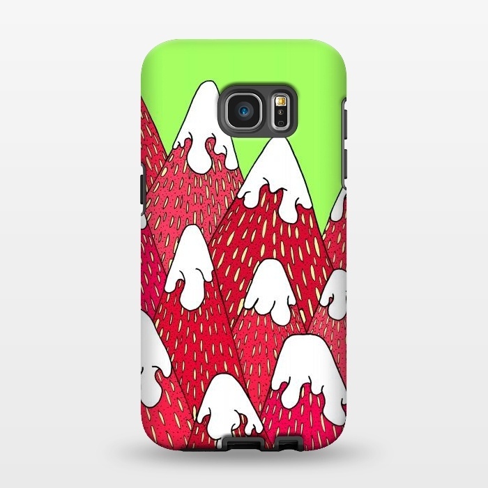 Galaxy S7 EDGE StrongFit Strawberry Mountains by Steve Wade (Swade)