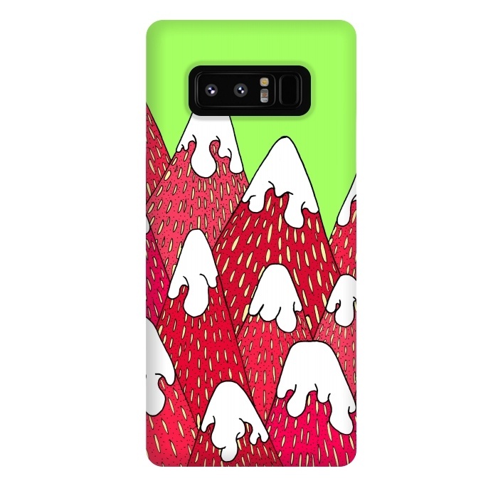 Galaxy Note 8 StrongFit Strawberry Mountains by Steve Wade (Swade)