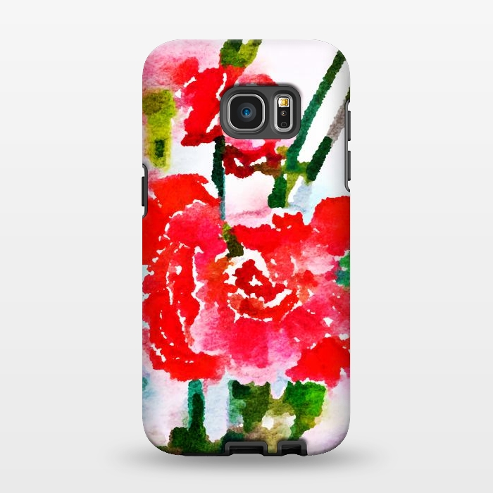 Galaxy S7 EDGE StrongFit Red Blossom V2 by Uma Prabhakar Gokhale