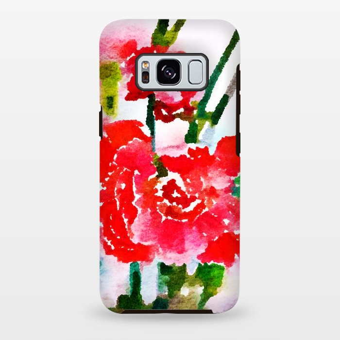 Galaxy S8 plus StrongFit Red Blossom V2 by Uma Prabhakar Gokhale