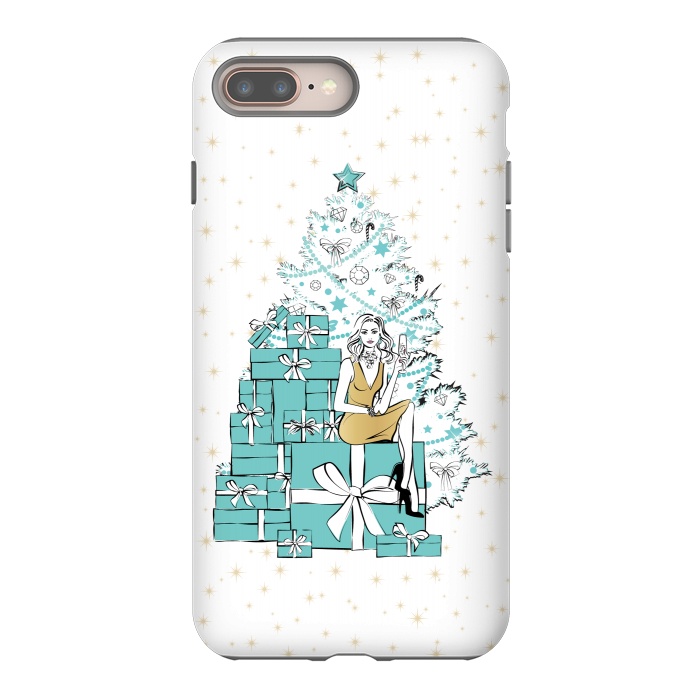 iPhone 7 plus StrongFit Christmas Tree with gifts by Martina