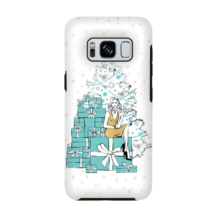 Galaxy S8 StrongFit Christmas Tree with gifts by Martina