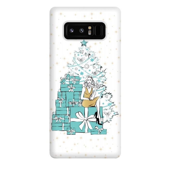 Galaxy Note 8 StrongFit Christmas Tree with gifts by Martina