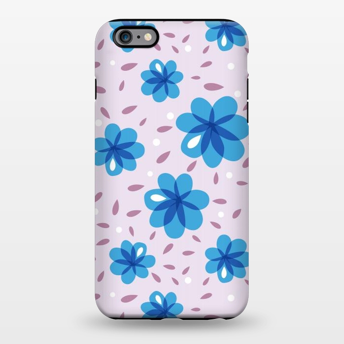 iPhone 6/6s plus StrongFit Gentle Blue Flowers Pattern by Boriana Giormova