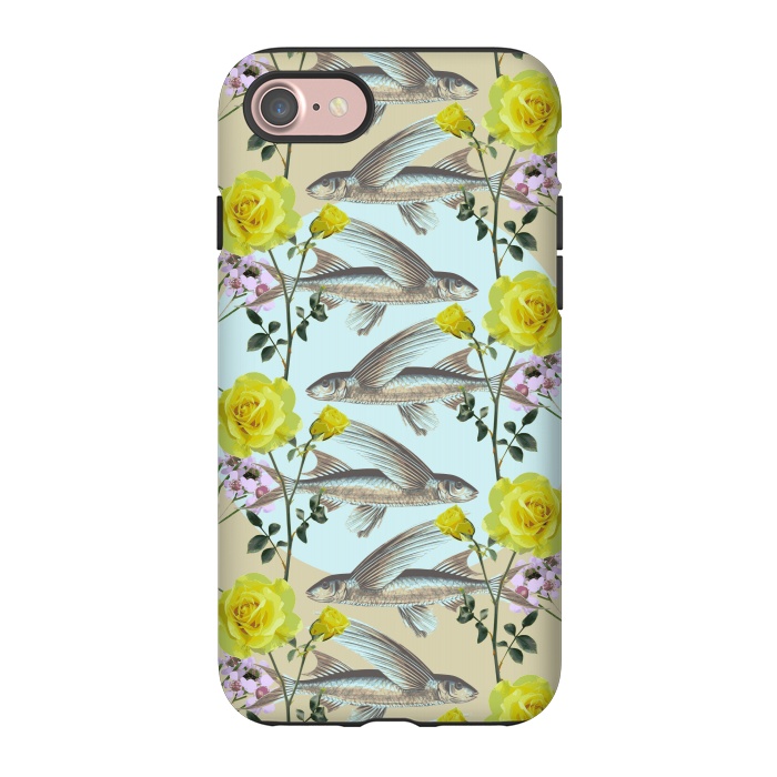 iPhone 7 StrongFit Floral Fishies by Zala Farah