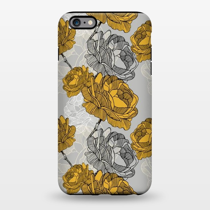 iPhone 6/6s plus StrongFit Linear flower of roses by Mmartabc