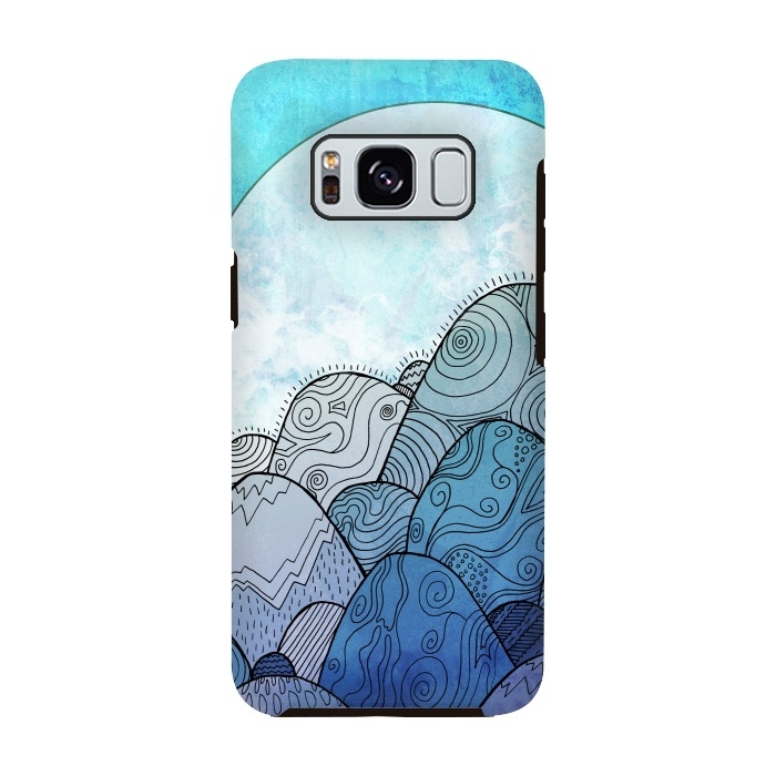 Galaxy S8 StrongFit Blue Sky Rocks by Steve Wade (Swade)