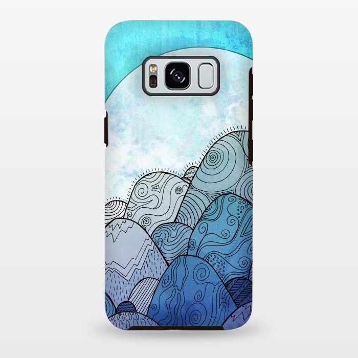 Galaxy S8 plus StrongFit Blue Sky Rocks by Steve Wade (Swade)