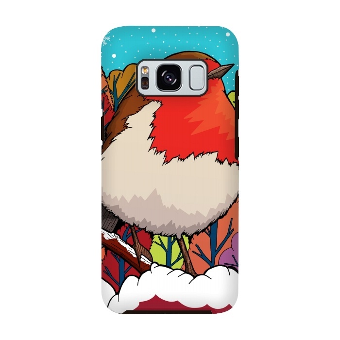 Galaxy S8 StrongFit The Big Red Robin by Steve Wade (Swade)