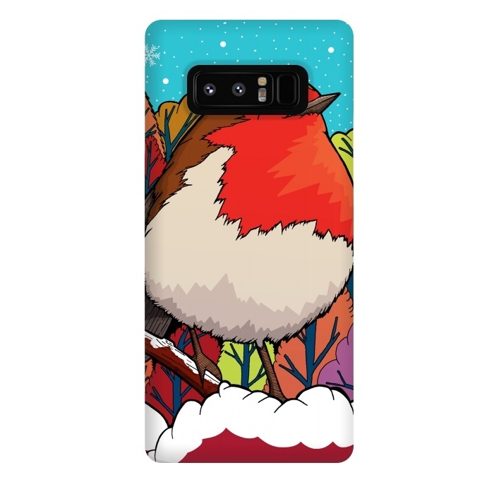 Galaxy Note 8 StrongFit The Big Red Robin by Steve Wade (Swade)