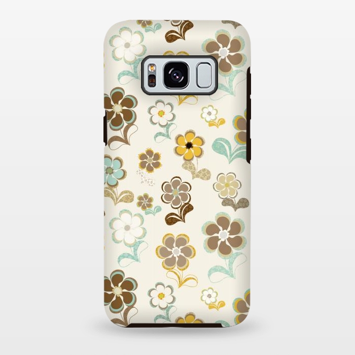 Galaxy S8 plus StrongFit 60s Flowers by Paula Ohreen