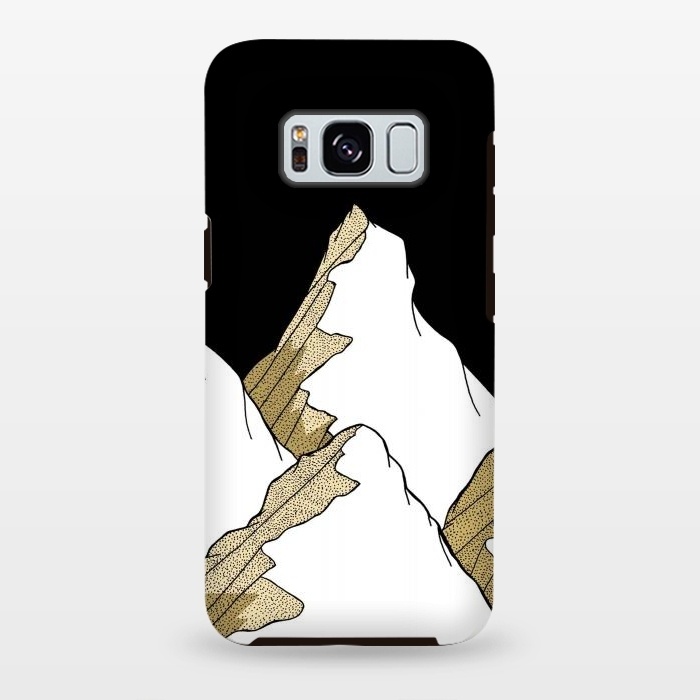 Galaxy S8 plus StrongFit Gold Tone Mountains by Steve Wade (Swade)