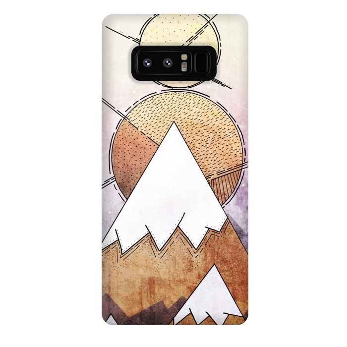 Galaxy Note 8 StrongFit Metal Mountains by Steve Wade (Swade)