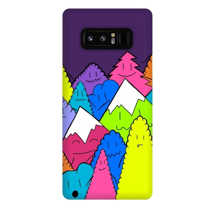 Galaxy Note 8 StrongFit Mountains of characters by Steve Wade (Swade)