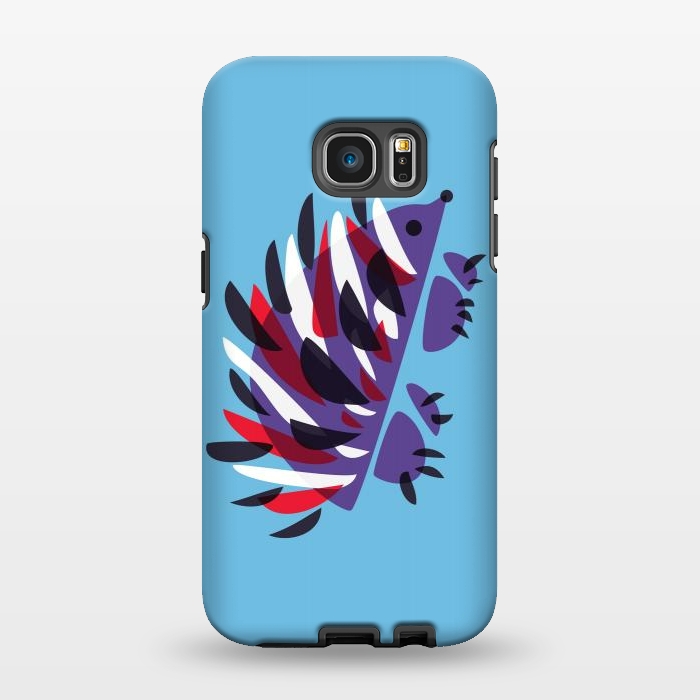 Galaxy S7 EDGE StrongFit Abstract Colorful Hedgehog by Boriana Giormova