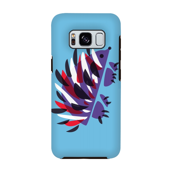 Galaxy S8 StrongFit Abstract Colorful Hedgehog by Boriana Giormova