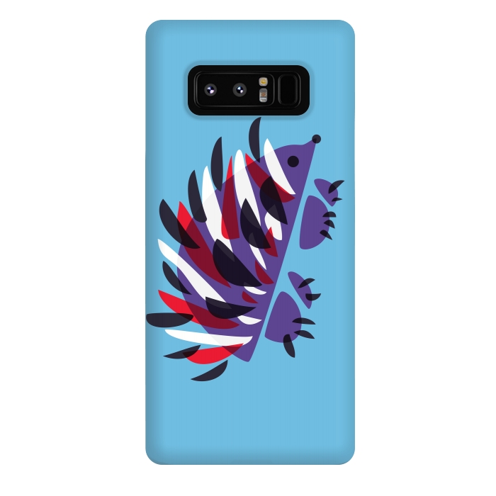 Galaxy Note 8 StrongFit Abstract Colorful Hedgehog by Boriana Giormova