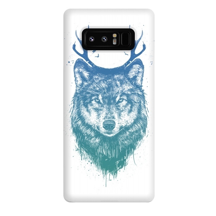 Galaxy Note 8 StrongFit Deer wolf by Balazs Solti