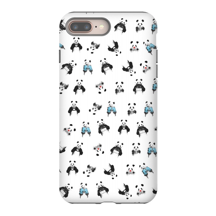 iPhone 7 plus StrongFit Panda pattern by Balazs Solti