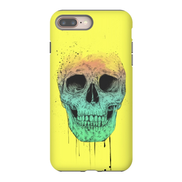 iPhone 7 plus StrongFit Pop art skull by Balazs Solti