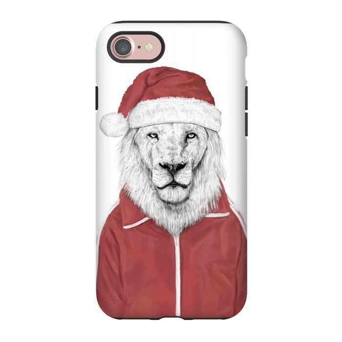 iPhone 7 StrongFit Santa lion by Balazs Solti