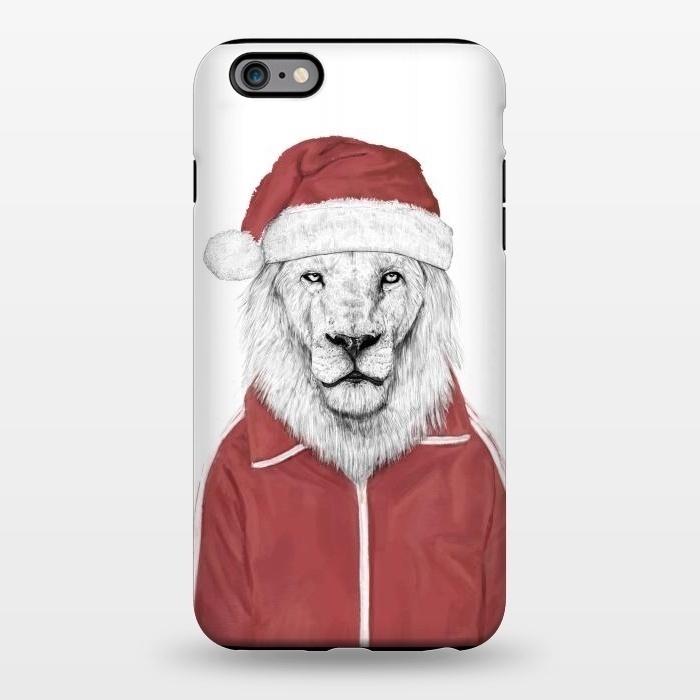 iPhone 6/6s plus StrongFit Santa lion by Balazs Solti