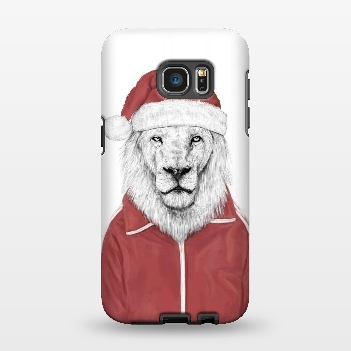 Galaxy S7 EDGE StrongFit Santa lion by Balazs Solti