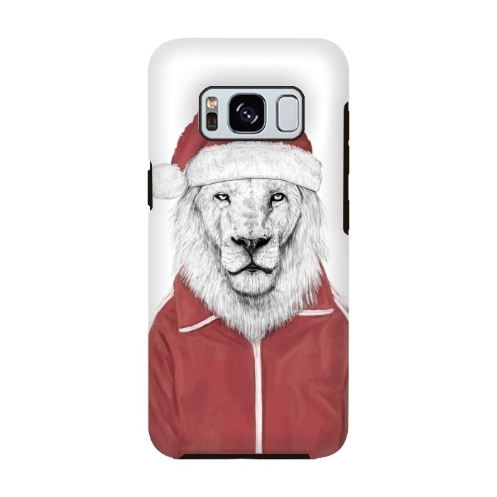 Galaxy S8 StrongFit Santa lion by Balazs Solti