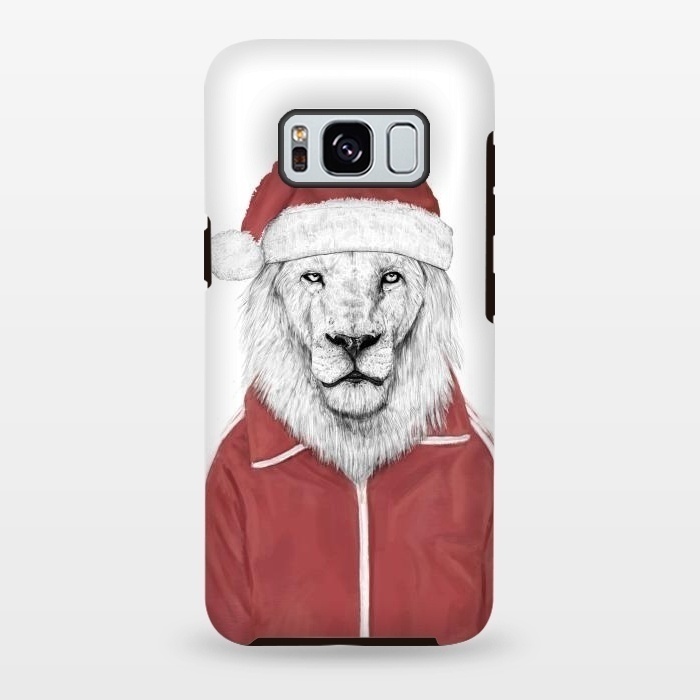 Galaxy S8 plus StrongFit Santa lion by Balazs Solti