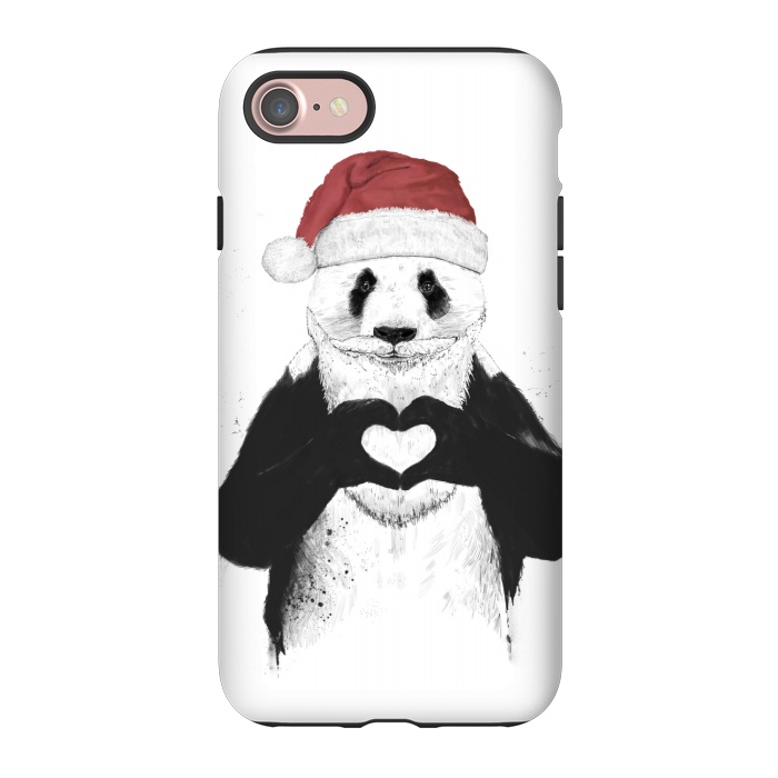 iPhone 7 StrongFit Santa panda by Balazs Solti