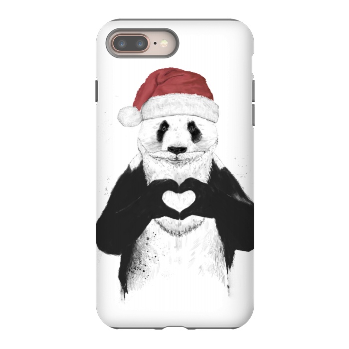 iPhone 7 plus StrongFit Santa panda by Balazs Solti