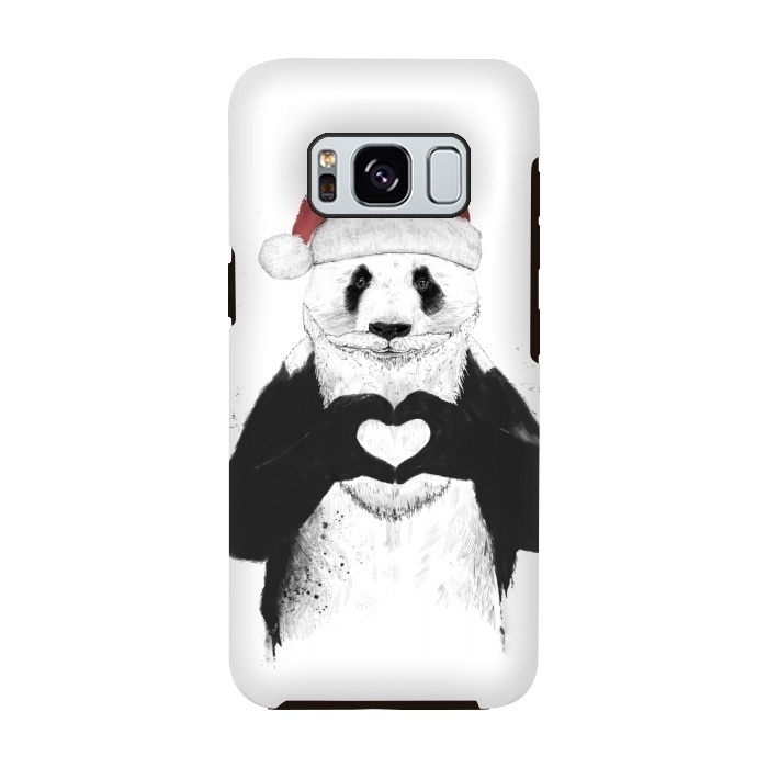 Galaxy S8 StrongFit Santa panda by Balazs Solti
